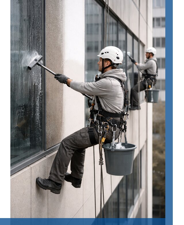 Мойка фасадов зданий в Перми под ключ от 375 р. | ВЫСОТНИК-Прм