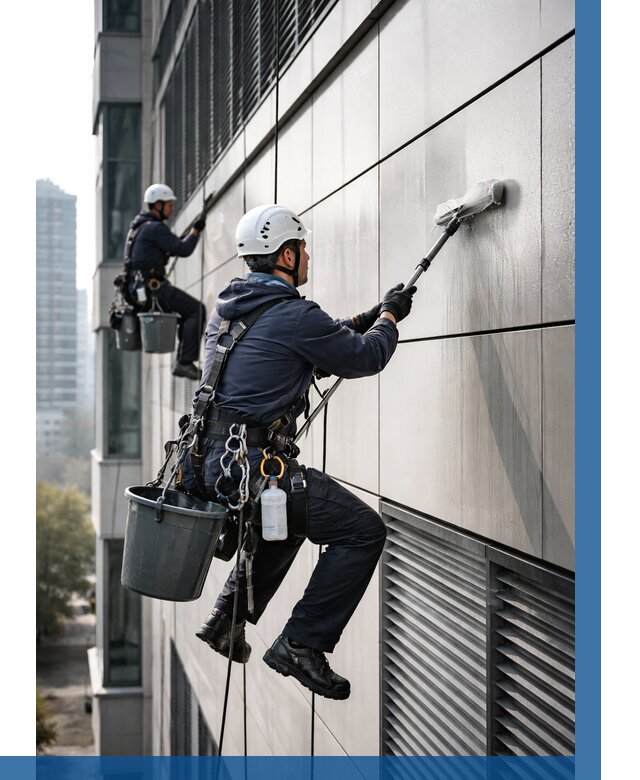 Мойка вентилируемого фасада в Перми от 268 р. | ВЫСОТНИК-Прм