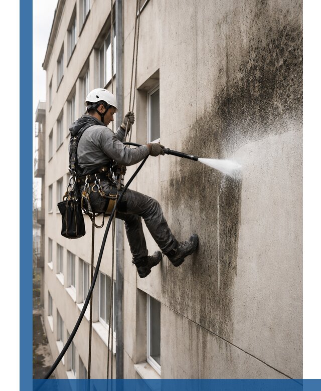 Профессиональная очистка фасадов от плесени в Перми