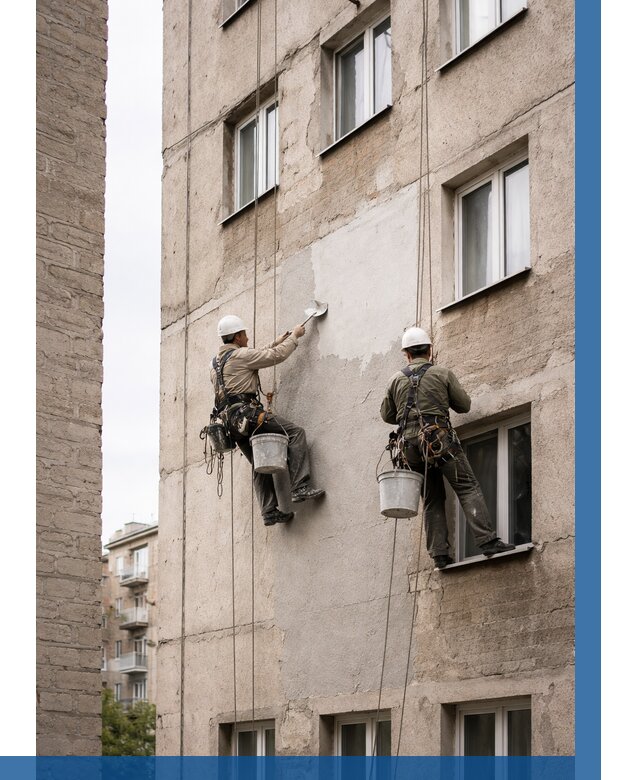 Косметический ремонт фасада в Перми от 1178 р. | ВЫСОТНИК-Прм