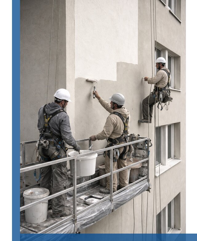 Покраска оштукатуренного фасада в Перми под ключ с гарантией