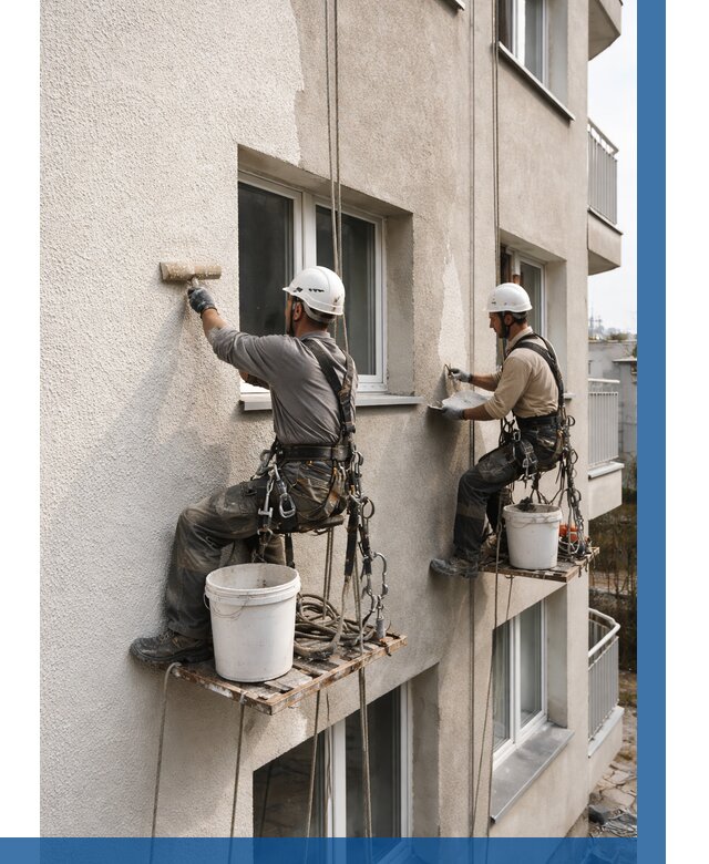 Нанесение короеда на фасад в Перми от 482 р. | ВЫСОТНИК-Прм