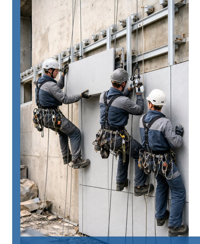 Монтаж вентилируемого фасада в Перми под ключ с гарантией качества