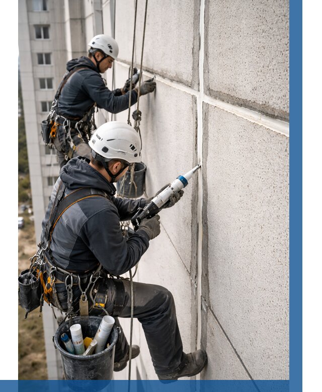 Герметизация межпанельных швов в Перми от 750 р. | ВЫСОТНИК-Прм