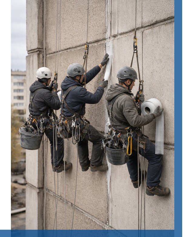 Ремонт межпанельных швов в Перми от 803 р. | ВЫСОТНИК-Прм