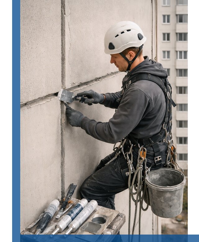 Ремонт межпанельных швов в Перми герметизация и восстановление