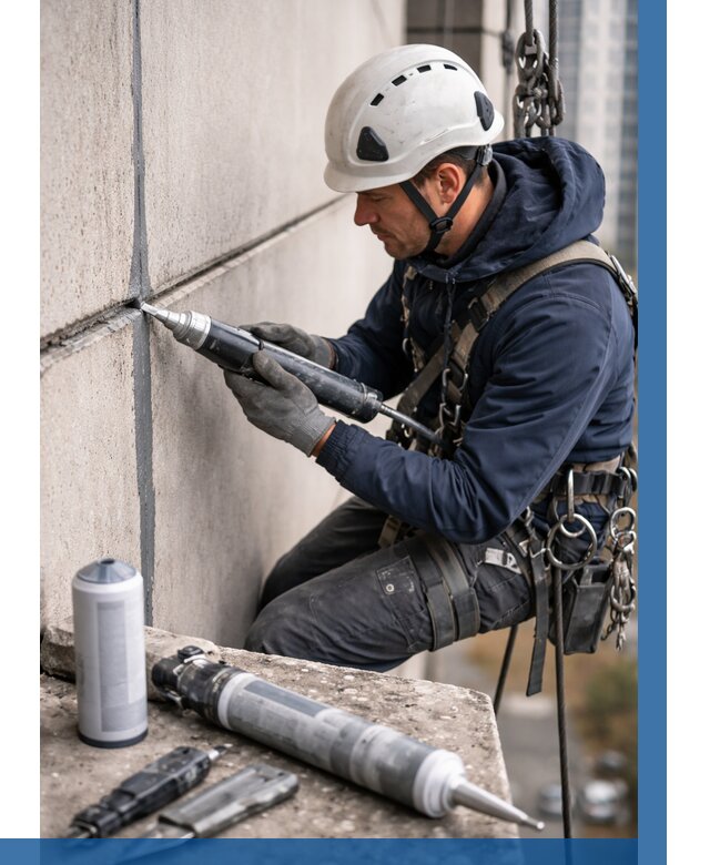 Вторичная герметизация швов в Перми от 482 р. | ВЫСОТНИК-Прм