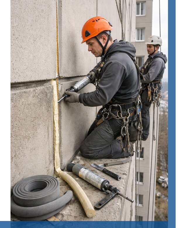 Теплый шов межпанельные швы в Перми от 750 р. | ВЫСОТНИК-Прм