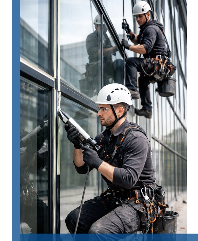 Герметизация витражных швов в Перми для зданий и фасадов