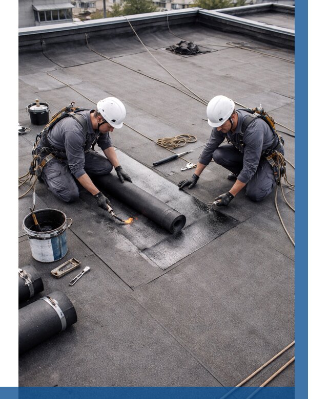 Ремонт мягкой кровли под ключ в Перми от 750 р. | ВЫСОТНИК-Прм