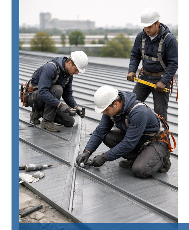 Ремонт фальцевой кровли в Перми срочно и качественно