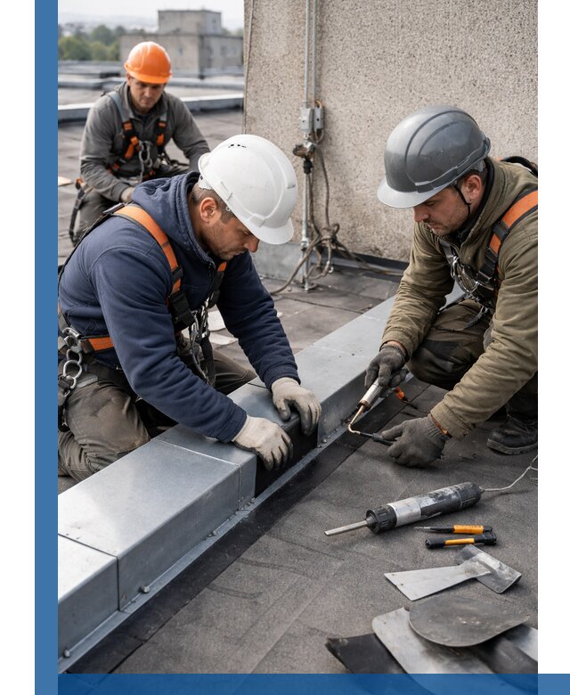 Ремонт кровельных примыканий в Перми профессионально