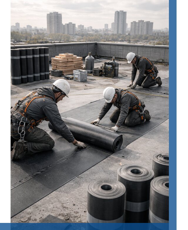 Монтаж мягкой кровли под ключ в Перми от 482 р. | ВЫСОТНИК-Прм