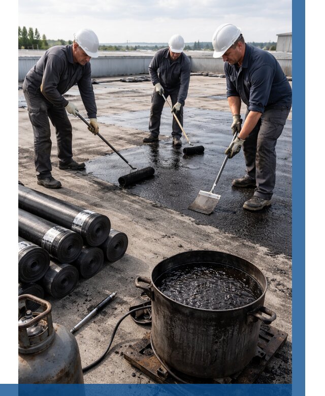 Гидроизоляция кровли мастикой в Перми от 643 р. | ВЫСОТНИК-Прм