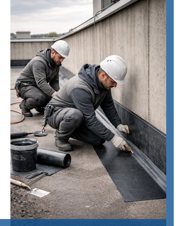 Гидроизоляция примыканий на кровле в Перми от 964 р. | ВЫСОТНИК-Прм