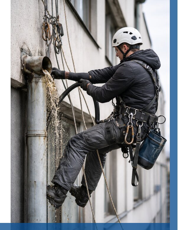 Прочистка водосточных труб в Перми от 3749 р. | ВЫСОТНИК-Прм