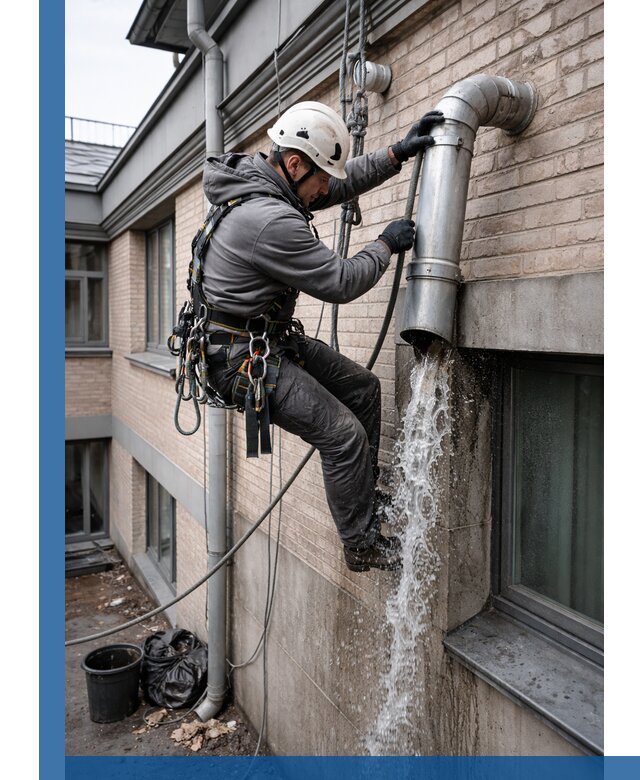 Профессиональная прочистка водосточных труб в Перми с гарантией