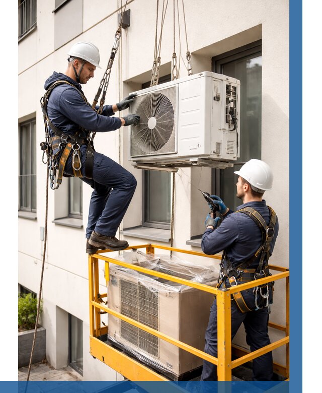 Демонтаж внешнего блока кондиционера в Перми от 3749 р. | ВЫСОТНИК-Прм