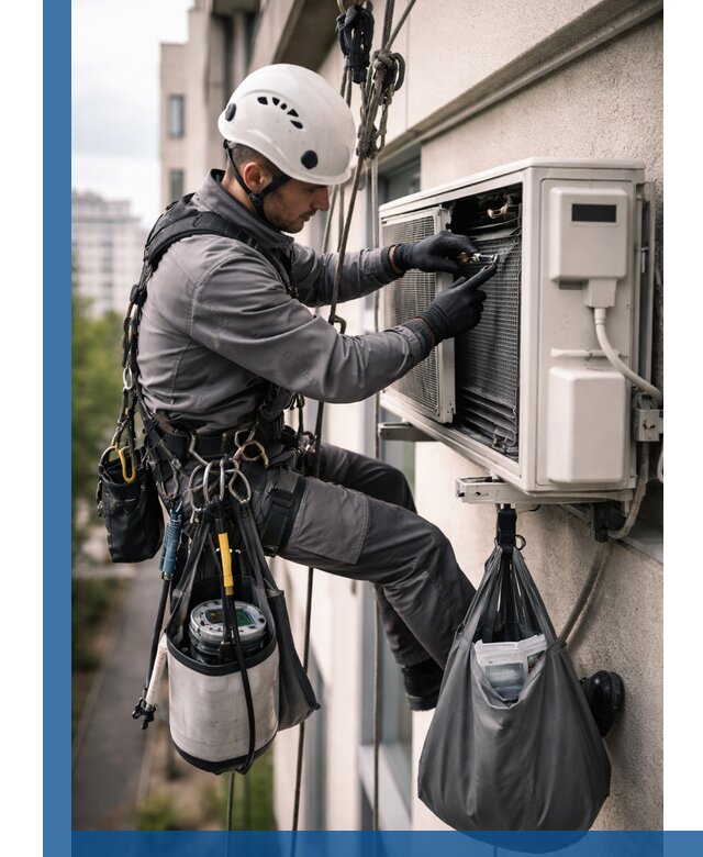 Обслуживание внешнего блока кондиционера в Перми профессионально