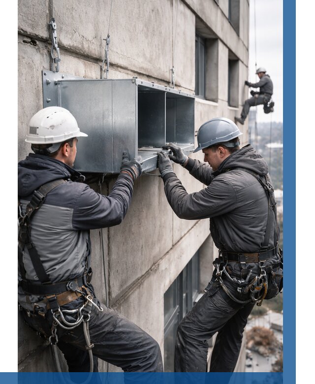 Монтаж вентиляционных коробов в Перми от 3213 р. | ВЫСОТНИК-Прм