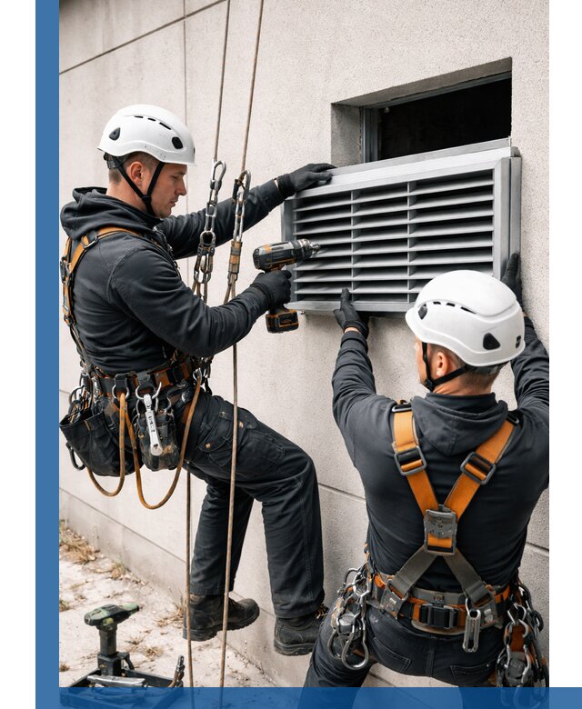 Монтаж вентиляционных решеток в Перми профессиональный сервис