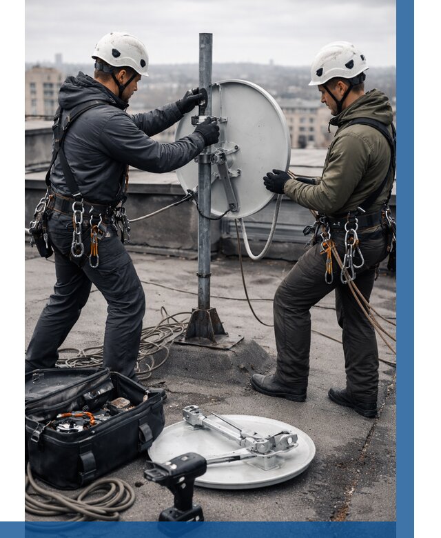 Демонтаж антенн на крыше в Перми от 4820 р. | ВЫСОТНИК-Прм