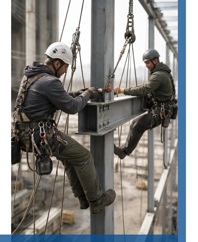 Монтаж металлоконструкций на высоте в Перми от 3749 р. | ВЫСОТНИК-Прм