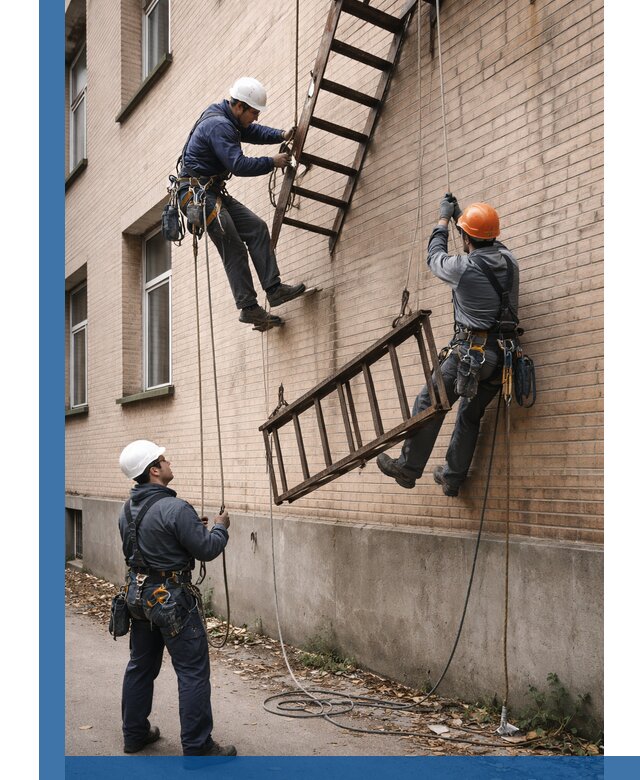 Демонтаж пожарной лестницы в Перми быстро и безопасно
