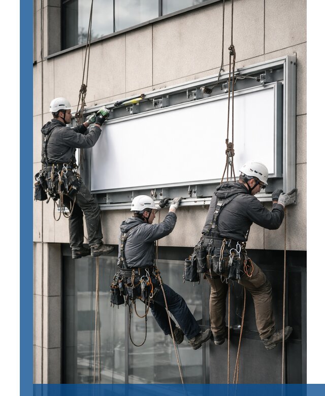 Профессиональный монтаж светового короба под ключ в Перми