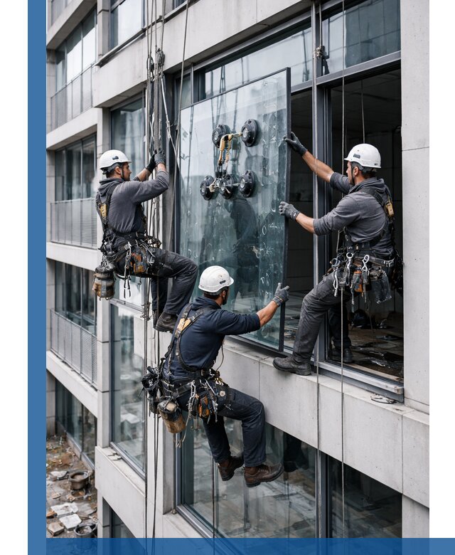 Фасадное остекление и монтаж витражей зданий в Перми под ключ