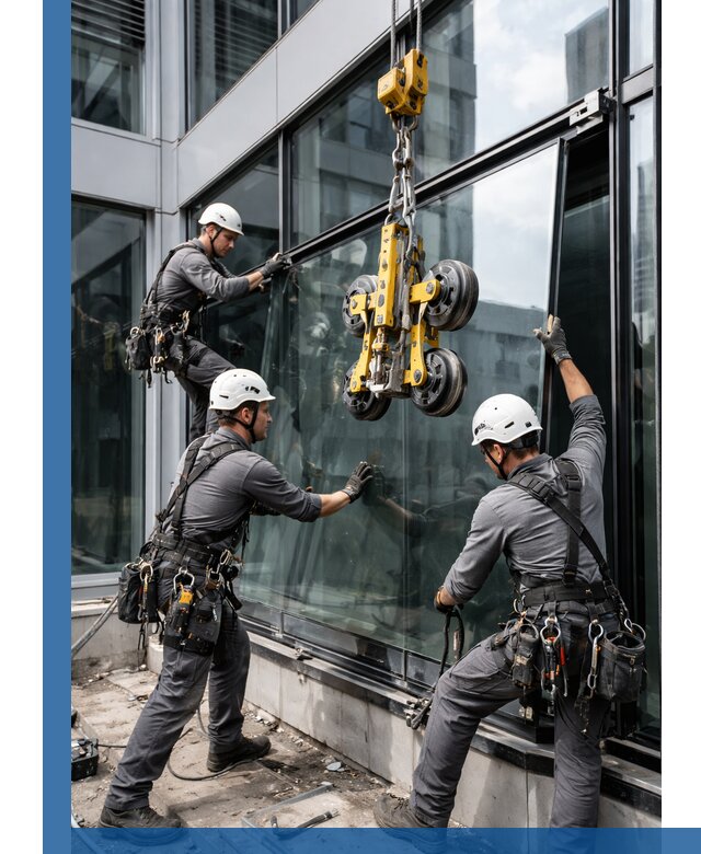 Структурное остекление фасадов в Перми монтаж и обслуживание