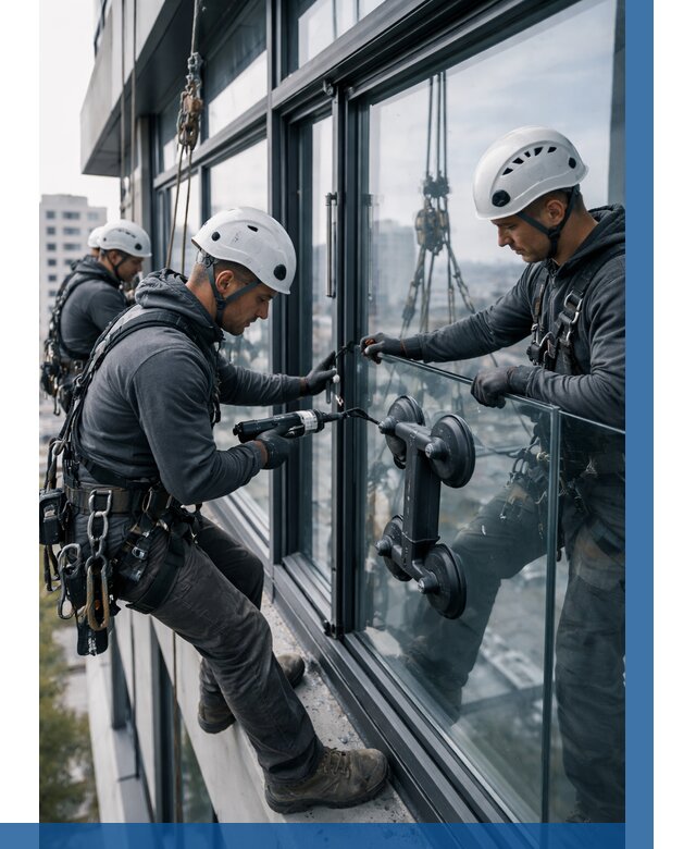 Витражное остекление зданий в Перми от 3749 р. | ВЫСОТНИК-Прм