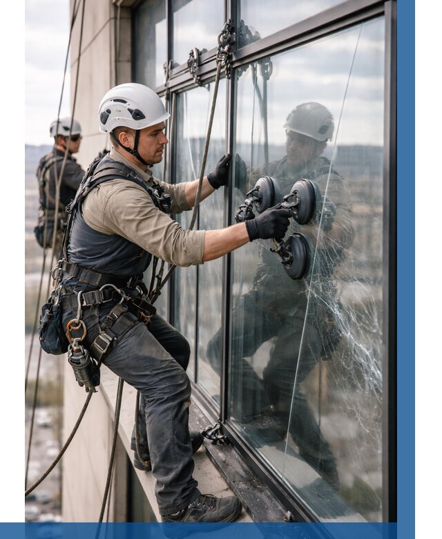 Замена стекла в витраже в Перми под ключ от 9104 р. | ВЫСОТНИК-Прм