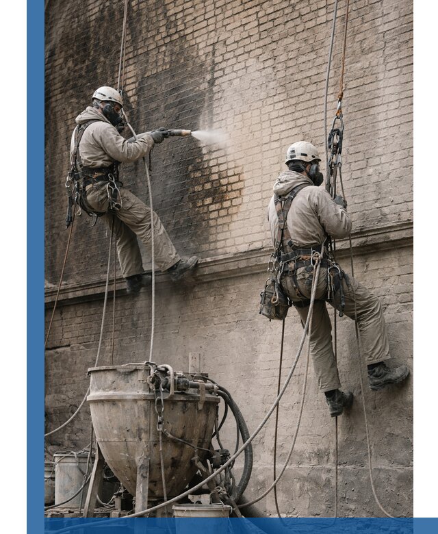 Пескоструйная очистка фасадов в Перми профессионально