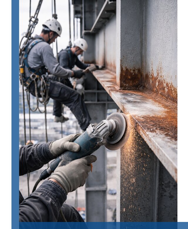 Зачистка металла от ржавчины и подготовка поверхностей в Перми