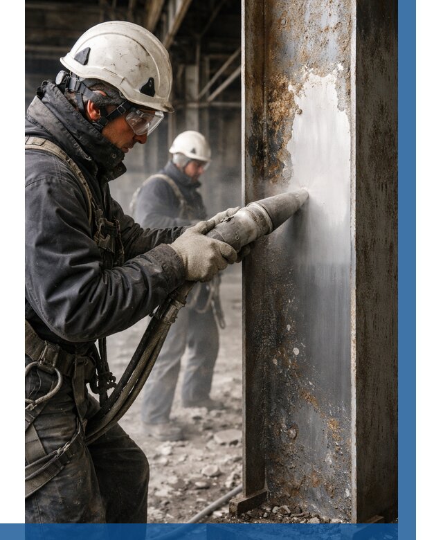 Удаление старой краски с металла в Перми от 482 р. | ВЫСОТНИК-Прм