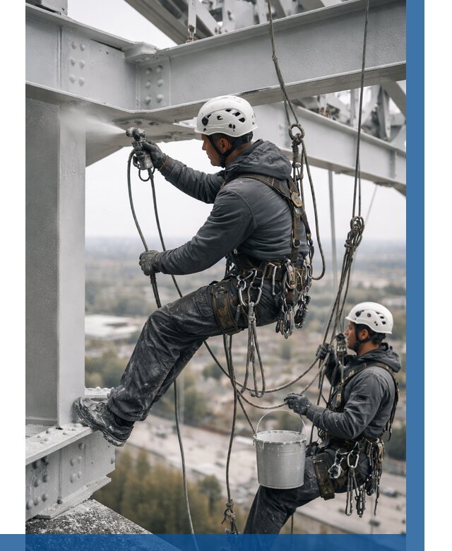 Покраска металлоконструкций на высоте в Перми 375 р |ВЫСОТНИК-Прм