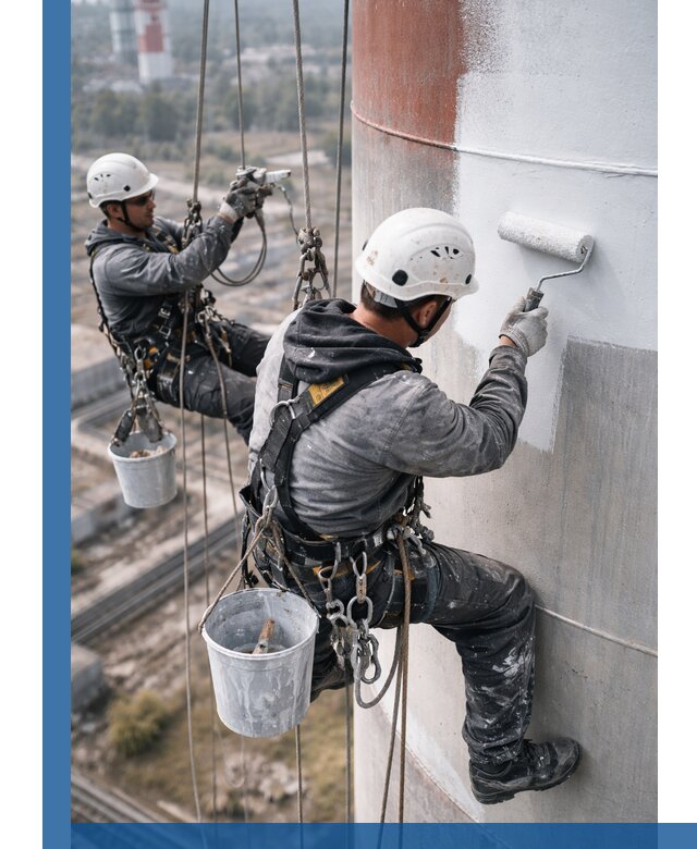 Покраска дымовых труб в Перми: антикоррозийная защита и восстановление