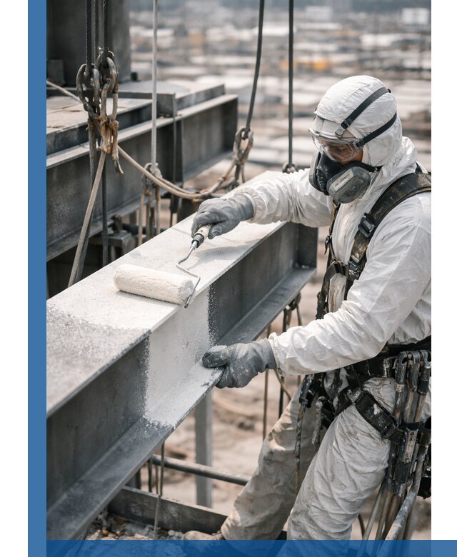 Профессиональная огнезащитная обработка металлоконструкций в Перми