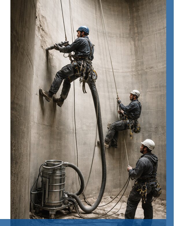 Зачистка силосов в Перми от 4820 р. Договор и смета ВЫСОТНИК-Прм