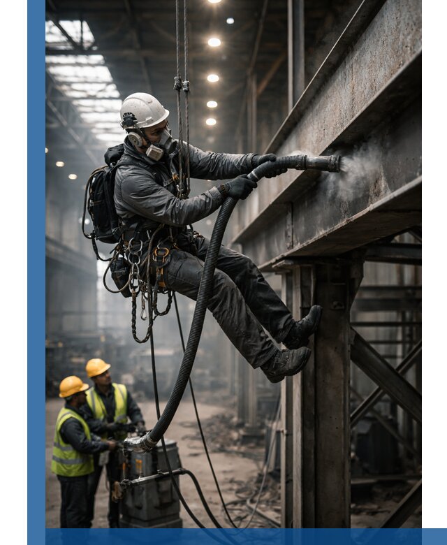 Обеспыливание конструкций в цехах промышленного производства в Перми