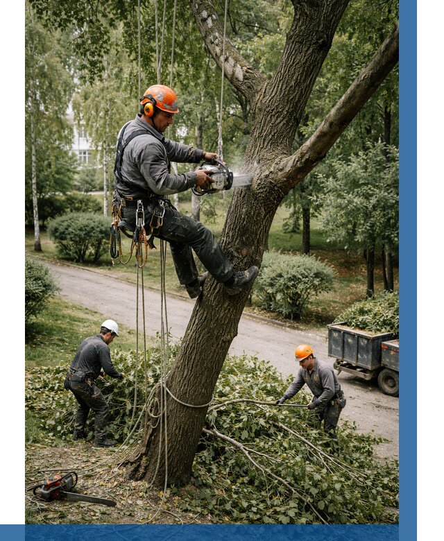 Кронирование деревьев в Перми от 6962 р. | ВЫСОТНИК-Прм