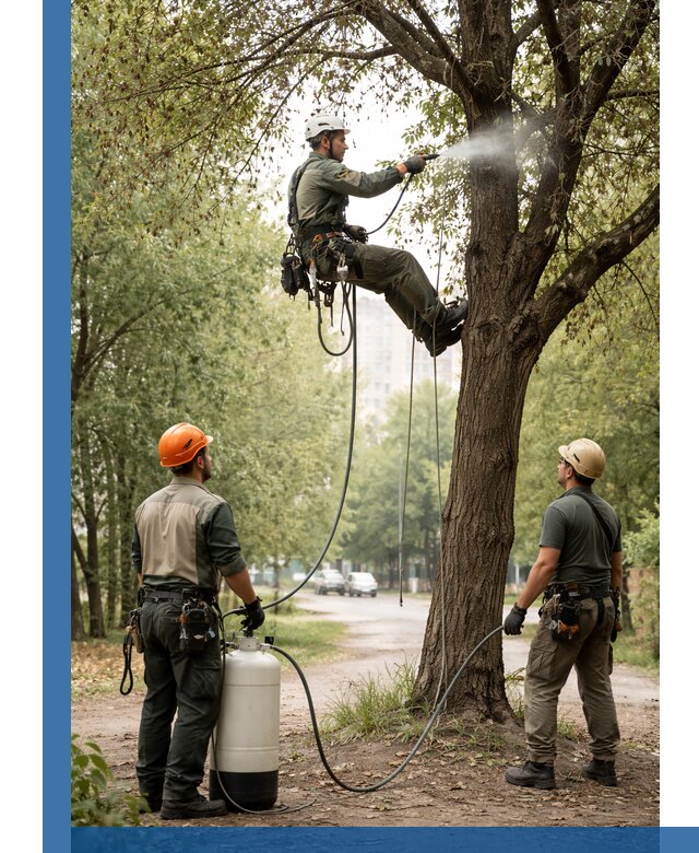 Обработка деревьев от вредителей в Перми профессиональная защита