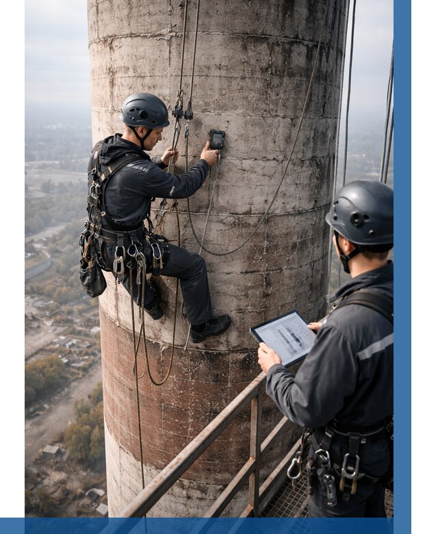 Обследование дымовой трубы в Перми от 8569 р. | ВЫСОТНИК-Прм